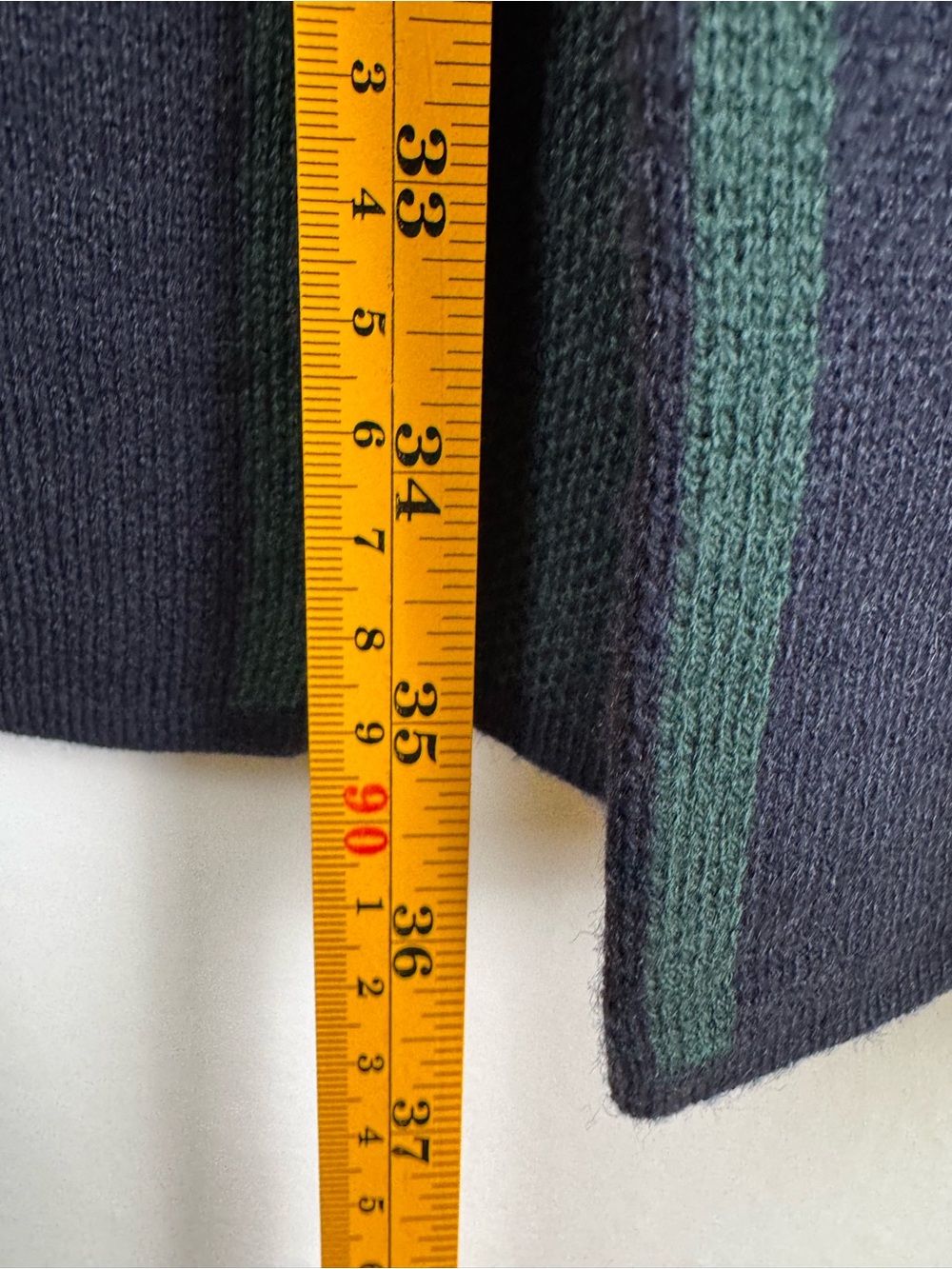 Anne Klein XL Navy Green Windowpane Sweater Blazer Gold Crest Buttons Equestrian - Picture 11 of 11